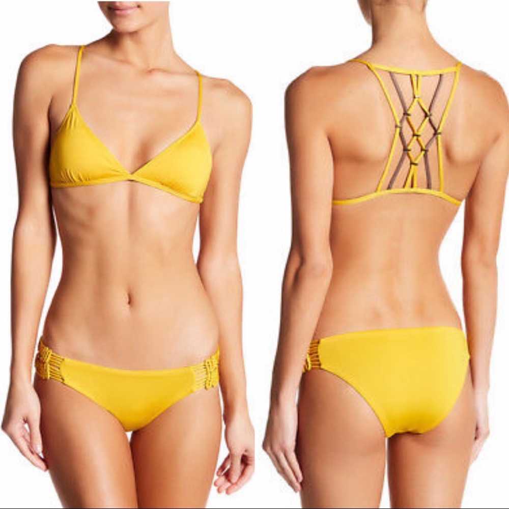 ✰ DOLCE VITA YELLOW BIKINI TOP ✰